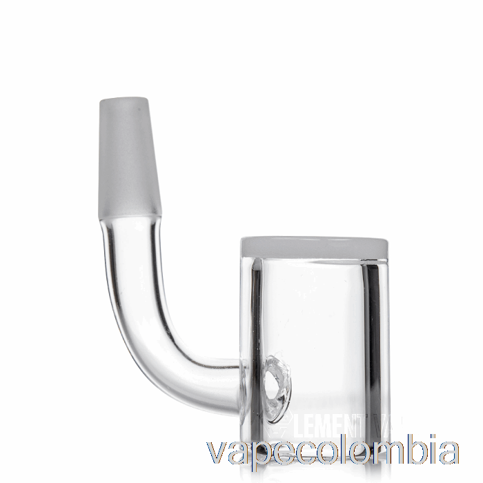 Vape Recargable Mj Arsenal 10mm Mini Rig Opaco Cubo Banger Plata - Media Soldadura